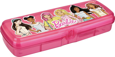 Pratap Go School Jr Barbie Art Polypropylene Pencil Box(Set of 1, Pink)
