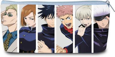 SaiEESH Jujutsu Kaisen.. Design Art Artificial Leather Pencil Box(Set of 1, Multicolor)