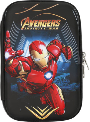 Qurbat Avengers Hard case Avengers hard pencil case Art Canvas Pencil Box(Set of 1, Multicolor)