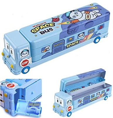 Anayatech Magic bus magic bus Art Metal Pencil Box(Set of 1, Blue)