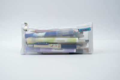 kidgets Mesh Multipurpose Pouch Mesh Multipurpose Pouch Art Polyester Pencil Box(Set of 1, White)