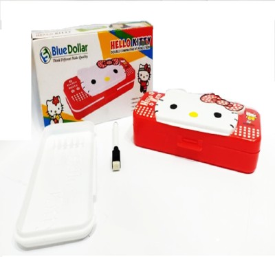 HANSHIKA ENTERPRISES Hello KittyThemed YES Art Plastic Pencil Boxes(Set of 1, Red)