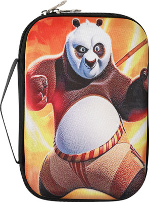 Dogma Panda Printed Single Compartment Stylish Cute Large Capacity Hardtop Art EVA Pencil Box(Set of 1, Multicolor)