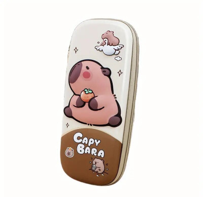 CraftGuru 693 CAPYBARA CAPYBARA Art Polyester Pencil Box(Set of 1, Multicolor)