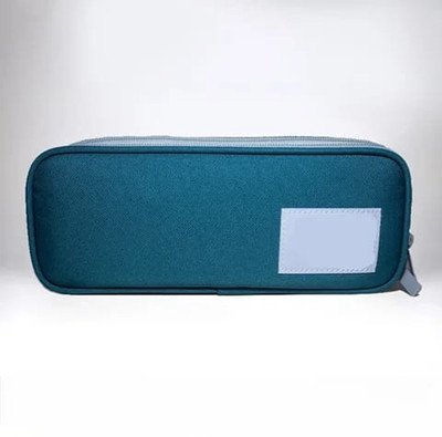 WALSON 1 Plain Art Polyester Pencil Box(Set of 1, Green)