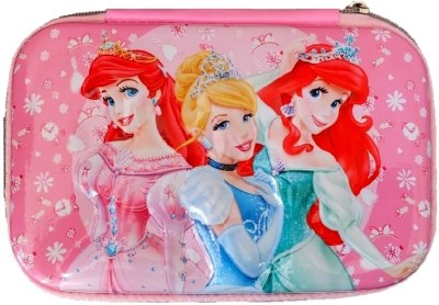 AuM Jumbo Hardtop Disney Princess Art EVA Pencil Box(Set of 1, Blue)