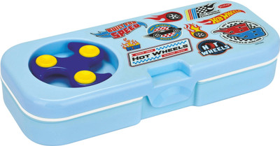 Pratap Focus Hot Wheels Art Polypropylene Pencil Box(Set of 1, Blue)