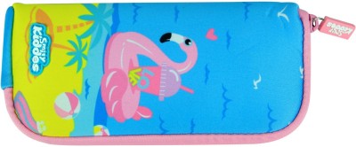 smily kiddos 1 Duck Art Polyester Pencil Box(Set of 1, Light Blue)