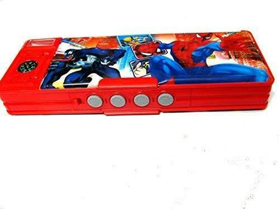 4AJ BAZAAR Spiderman Jumbo Art Plastic Pencil Box(Set of 1, Red)