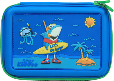 smily kiddos 1 embossed Art EVA Pencil Box(Set of 1, Blue)