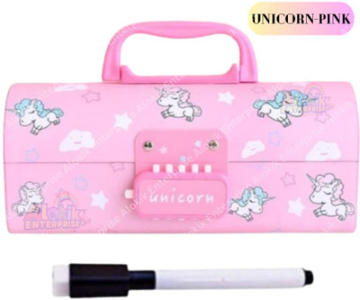 SONITO ENTERPRISES pencil box Unicorn Art Plastic Pencil Box(Set of 1, Pink)