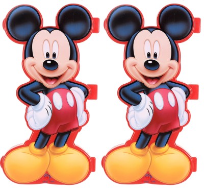 Heart Home Pencil Boxes Micky Mouse Art Plastic Pencil Boxes(Set of 2, Red)