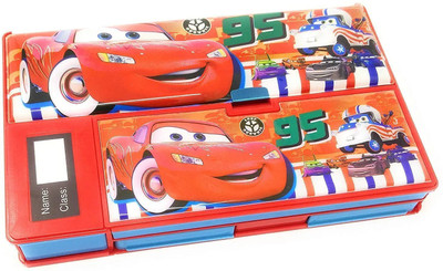 Patly Magnetic Multifunctional Pencil Box Jumbo Art Plastic Pencil Box(Set of 1, Multicolor)