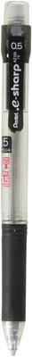 PENTEL 0.5mm E-sharp, Mechanical Pencil(Set of 1, Black)