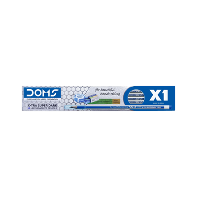 DOMS X1 Pencil(Set of 10, Blue)