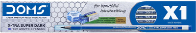 DOMS X1 Pencil(Set of 10, Blue)