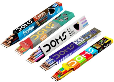 DOMS Fuison ,neon zoom x1 y1 Pencil(Multicolor)