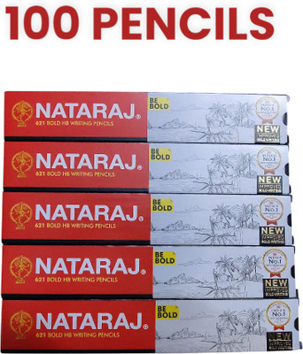 SSAGI NATRAJ RED COVER PENCIL SET OF 10 Pencil(Set of 10, Red & Black)