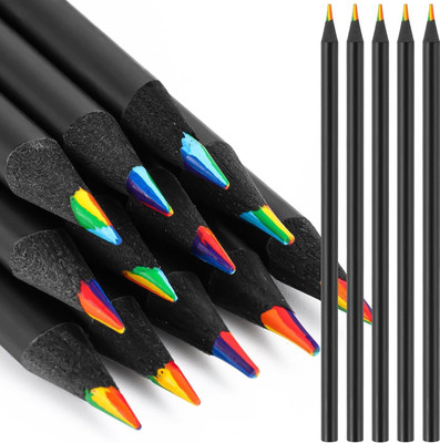 ATRINDEMT pencil round Shaped Color Pencils(Set of 1, Multicolor)
