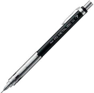 PENTEL PG-METAL350 Drafting Mechanical Pencil, 0.7 mm Black Pencil(Set of 1, Black)
