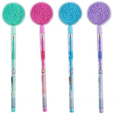 wingscreations Pack of 4 Pcs Game Theme Push Pencil. Pencil(Set of 4, Multicolor)