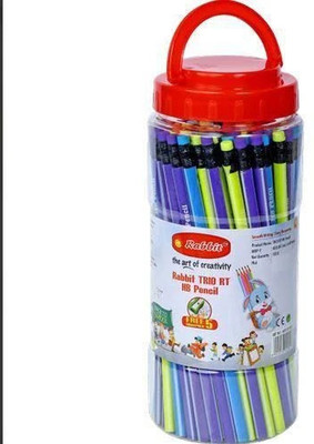 Aahum Rabbit pencil Pencil(Set of 100, Multicolor, Black)
