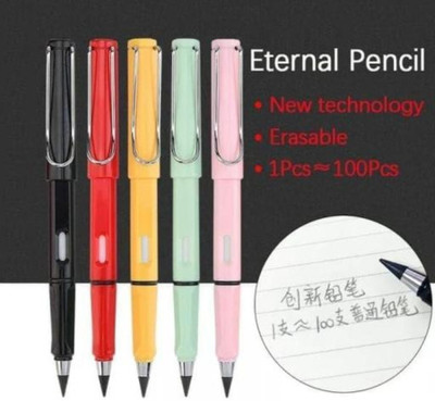 SANYA TRADERS Everlasting Replaceable Endless Infinite Magic Pencil inkless Pencil Pencil(Set of 5, Multicolor)