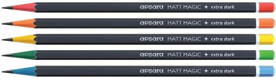 KRISHNAPOLYPACK APSARA MATT Magic _5 Pencil(Black)