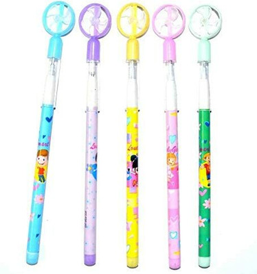 YEF Cute Fan Theme Bullet Pencils Lead Nib Push Pencils Non-Sharpening Pencil(Set of 4, Multiclour)