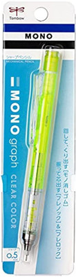 Tombow Mechanical Monograph Clear Lime Color 0.5mm Pencil(Clear Lime)