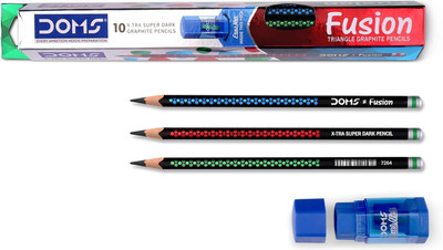 DOMS Fusion X-tra DarkSet of 2 Packets - 20 Pencils Pencil(Set of 2, Multicolor)