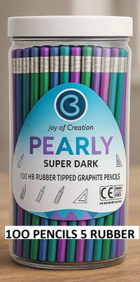 Aahum 100 pencils per box with 5 sharpners Round Shaped Pencil Multicolor Jar Round Shaped Pencil(Set of 100, Multicolor)