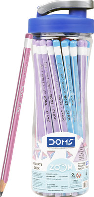 DOMS ZOOM Triangle Sipper of Pencil(Set of 1, Multicolor)
