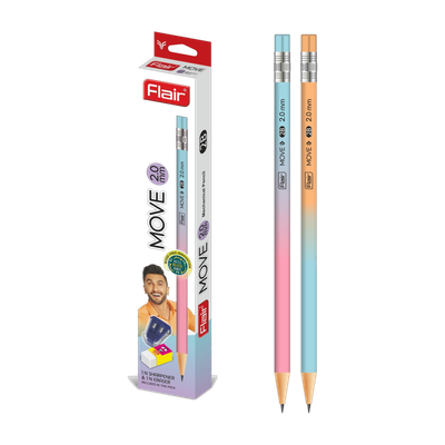 Flair Creative Move Mechanical Pencil Pack of 10 Pencil(Set of 12, Multicolor)