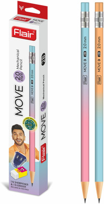 Flair Creative Move Mechanical Pencil Pack of 10 Pencil(Set of 12, Multicolor)