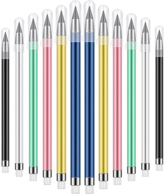 triple paper 12 Multicolor Everlasting Pencils, Endless Pencils with Eraser Pencil(Set of 1, Multicolor)