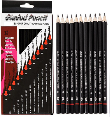 Kinzilla 12 Set Professional Drawing Art Sketch Graphite Pencils (Pack Of 1 (12 Pencils) Pencil(Multicolor)