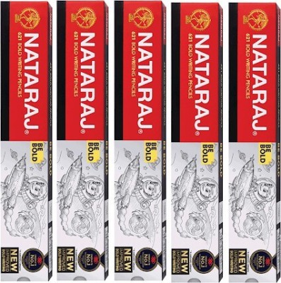 NATARAJ Nat 621 Bold Writing Pencils (Set of 5) Pencil(Red)