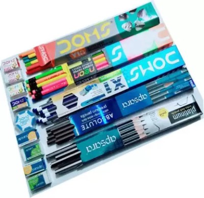 APSARA Multicolor Pencil Pack of 5 (50 Pencil) Pencil(Set of 5, Multicolor)