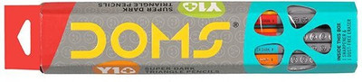 DOMS Y1+ Super Dark Triangle Pencil Pencil(Set of 50, Multicolor)
