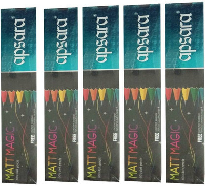 APSARA Matt Magic Smooth Writing Set of 50 Pencil(Set of 50, Black)