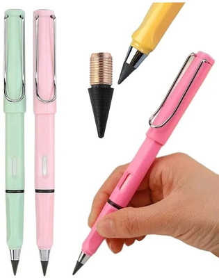 Antoj Multifunctional Inkless Pencils Writing Pencil Portable Reusable Pencils 2Pcs Pencil(Multicolor)