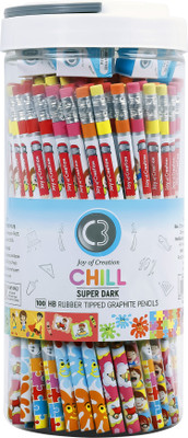 DOMS Chill RT Jar of Pencil(Multicolor)