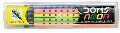 noslo Neon Groove Slim Traingle Pack of 50 Pencil(Multicolor)