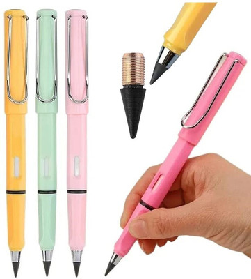 Antoj 3Pcs Multifunctional Inkless Pencils Writing Pencil Portable Reusable Pencils Pencil(Multicolor)