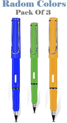 AirSoft 3Pcs Everlasting Pencil Reusable, Exquisite Unlimited Erasable Infinite Pencil Pencil(Set of 3, Multicolor)