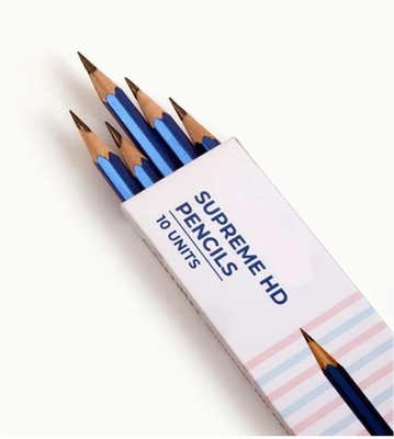 Camlin SUPREME HD PENCILS 10 Shaped Color Pencils(Set of 10, Blue)