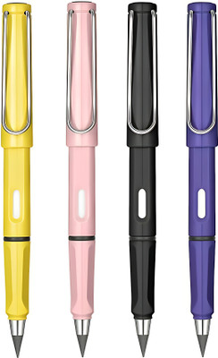 DPrime Infinity Inkless Magic Pencil with Eraser - Reusable & Erasable Pen Pencil(Set of 4, Multicolor)