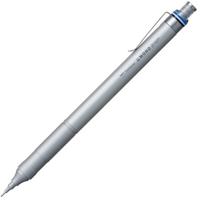 Tombow Mono graph fine Mechanical Pencil 0.5mm Pencil(Set of 1, Silver)