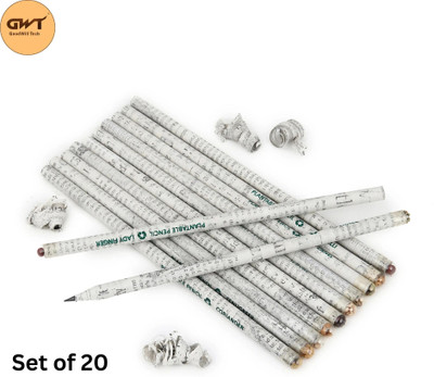 Goodwill Tech Eco-Friendly Recycled Newspaper Pencils With Seeds Pack of 20 Pieces Pencil(Set of 20, Black)